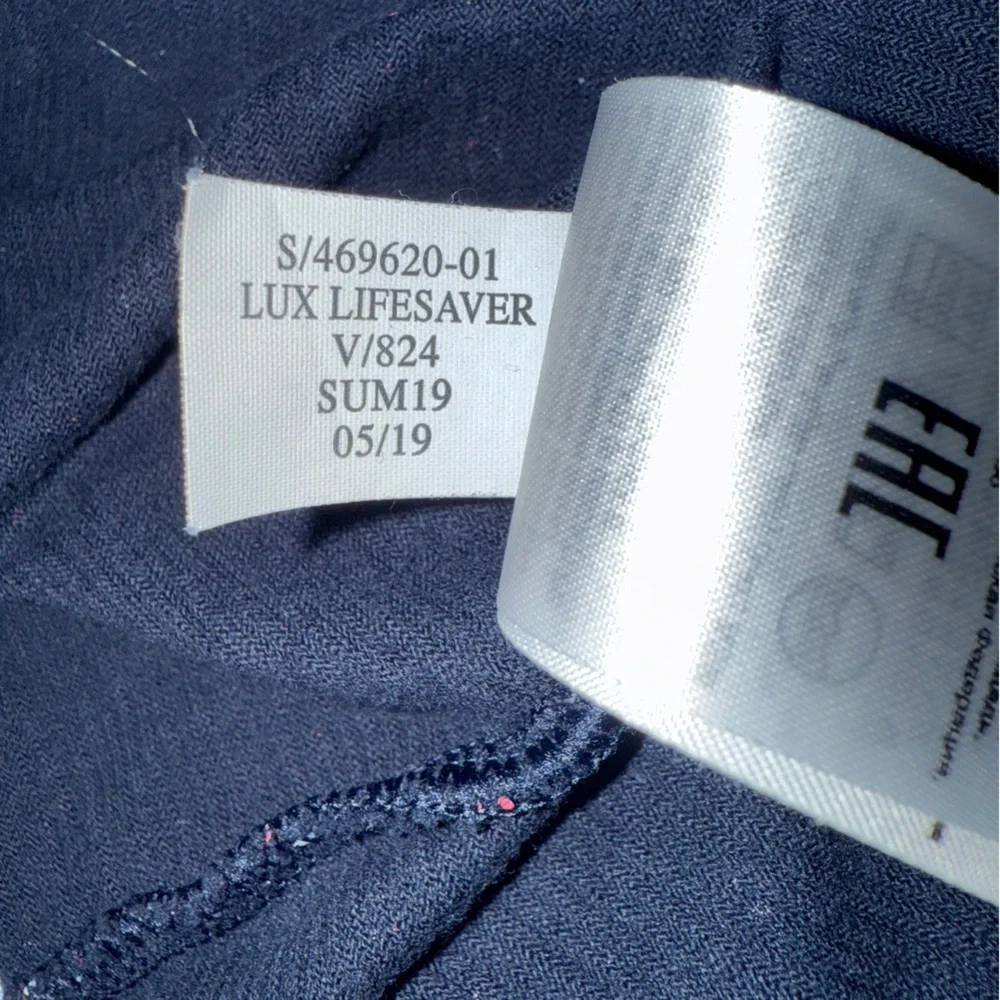 Banana Republic “Lux Lifesaver” Polo Shirt Men’s XL Navy Blue Short Sleeve